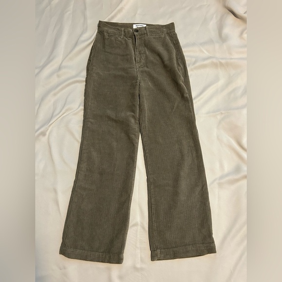 Reformation Jeans Logan Ultra High Rise Wide Leg Corduroy Pants - Size 26 - Picture 3 of 10